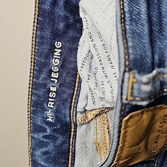 AMERICAN Eagle next level stretch size 2 high rise jeggings - Picture 7 of 8